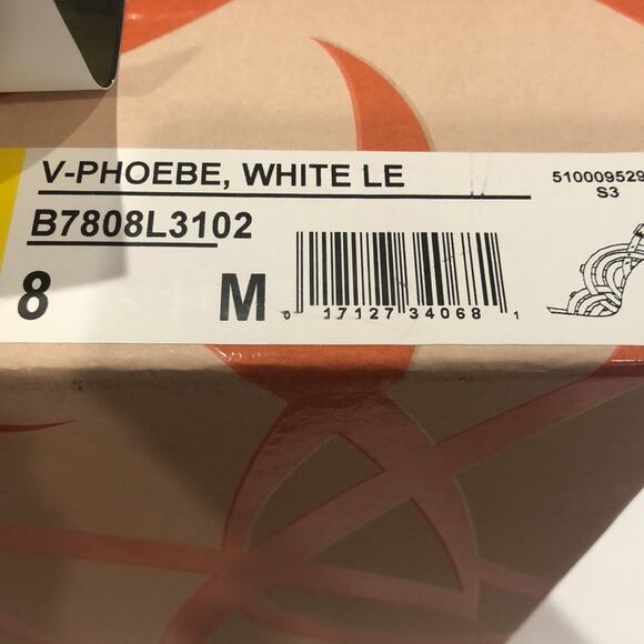 Via Spiga Womens  V Phoebe White LE Sandals Size 8  Preowned - Picture 10 of 11